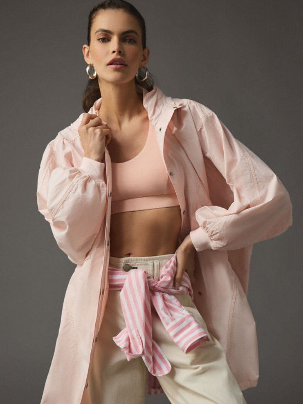 Daily Practice by Anthropologie Roland Oversized Parachute Jacket Size S